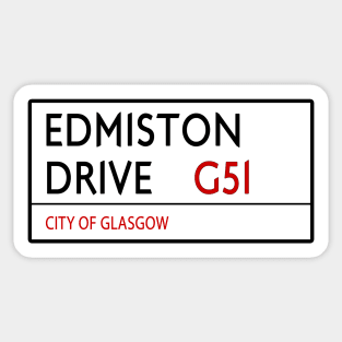 EDMISTON DRIVE G51 Sticker